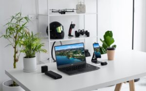Photo desk setup